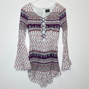 One Way Long Sleeve Romper Size 8